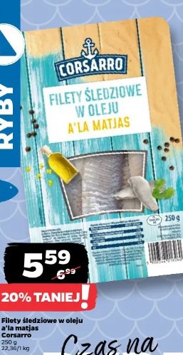 Filety śledziowe w oleju a'la matjas Corsarro