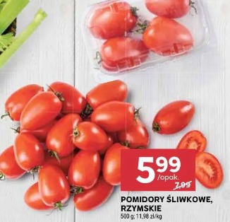 Pomidory śliwkowe, rzymskie