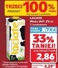 Łaciate Mleko UHT 2% tł. 1 l