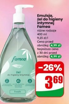 Emulsja, żel do higieny intymnej Famea