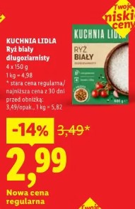 Kuchnia Lidla Ryż biały długoziarnisty
