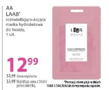AA LAAB rozświetlająco-kojąca maska hydrożelowa do twarzy