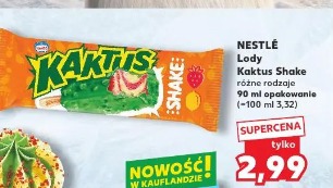 Nestlé Lody Kaktus Shake różne rodzaje