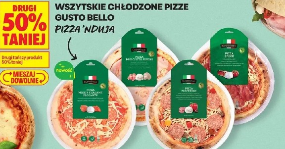 Wszystkie chłodzone pizze Gusto Bello