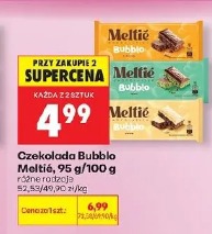 Czekolada Bubblö Meltié, 95 g/100 g