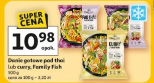 Danie gotowe pad thai lub curry, Family Fish