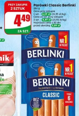 Parówki Classic Berlinki