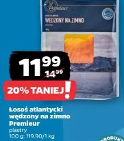 Łosoś atlantycki wędzony na zimno Premieur