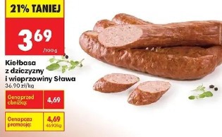 Kiełbasa z dziczyzny i wieprzowiny Sława