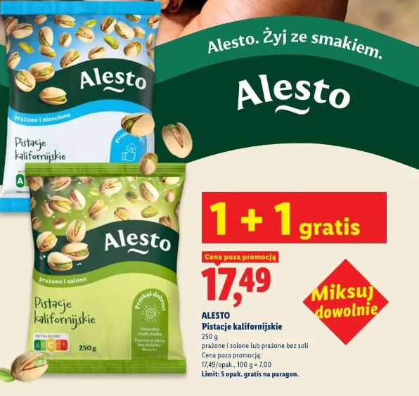 Alesto Pistacje kalifornijskie