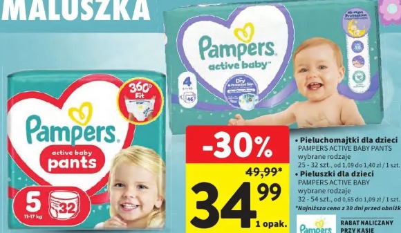 Pieluszki dla dzieci Pampers Active Baby