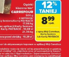 Ogórki kiszone bio CARREFOUR