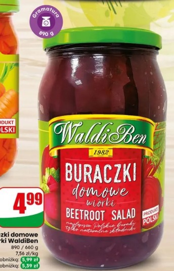 Buraczki domowe wiórki Waldi Ben