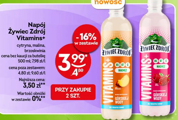 Napój Żywiec Zdrój Vitamins+
