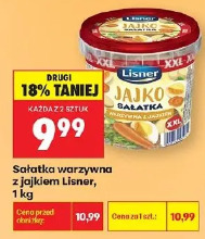 Sałatka warzywna z jajkiem Lisner