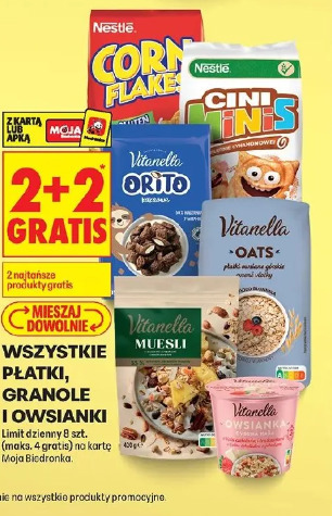 Wszystkie płatki, granole i owsianki