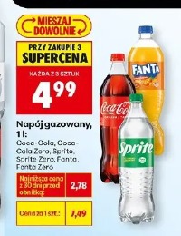 Coca-Cola, Coca-Cola Zero, Fanta, Sprite, Sprite Zero napój gazowany