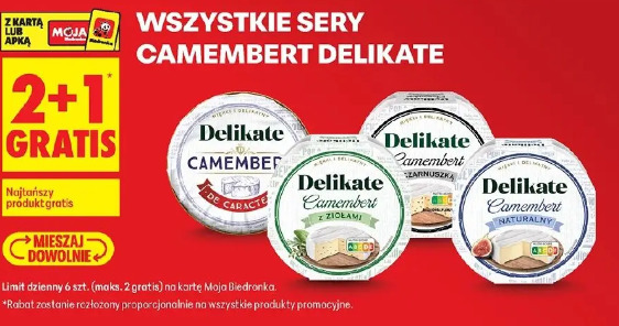 Wszystkie sery Camembert Delikate