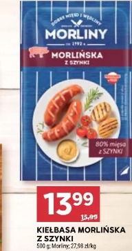 Kiełbasa morlińska z szynki Morliny