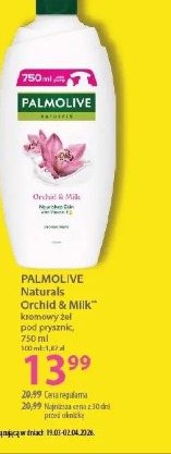 Palmolive Naturals Orchid & Milk kremowy żel pod prysznic