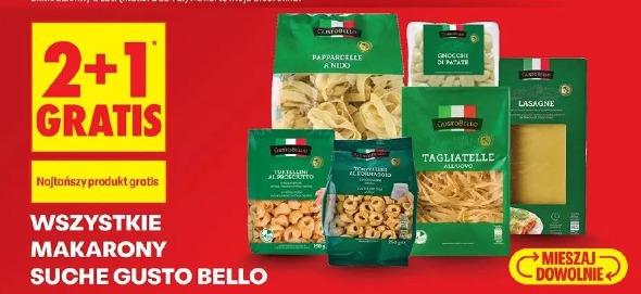 Wszystkie makarony suche Gusto Bello