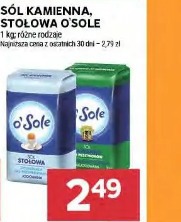 Sól kamienna, stołowa O'Sole