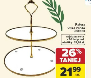 Patera VERA ZŁOTA JOTBEX