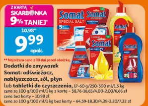 Somat dodatki do zmywarek: odświeżacz, nabłyszczacz, sól, płyn lub tabletki do czyszczenia