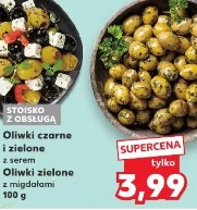 Oliwki czarne i zielone z serem Oliwki zielone z migdałami