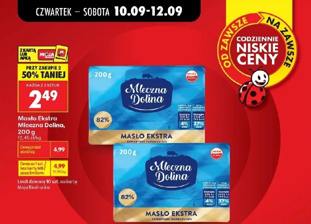 Masło Ekstra Mleczna Dolina