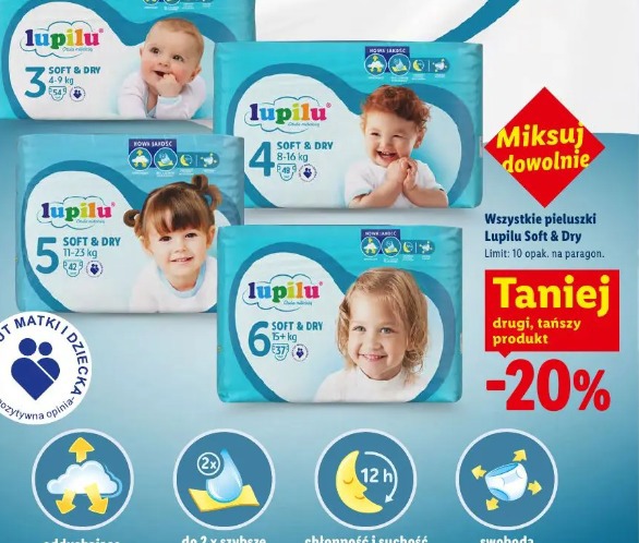 Lupilu Soft & Dry pieluszki