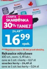 Rękawice nitrylowe Auchan