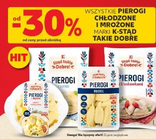Pierogi chłodzone i mrożone K-Stąd Takie Dobre