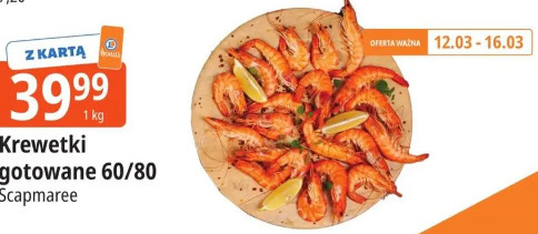 Krewetki gotowane 60/80 Scapmaree