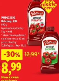 Pudliszki Ketchup XXL łagodny lub pikantny