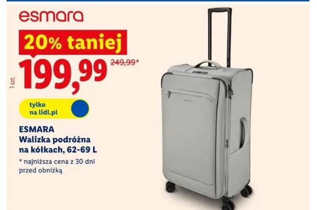 Esmara Walizka podróżna na kółkach