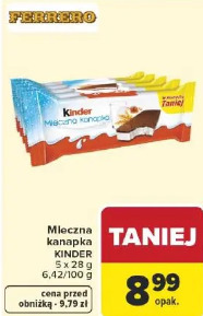 Mleczna kanapka Kinder