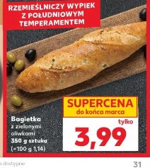 Bagietka z zielonymi oliwkami