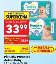 Pieluchy Pampers Active Baby S4, 46 szt., S5, 42 szt.