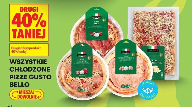 Wszystkie chłodzone pizze Gusto Bello