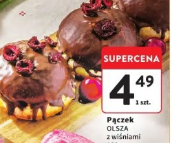 Pączek OLSZA z wiśniami