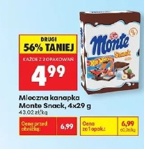 Mleczna kanapka Monte Snack