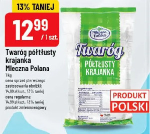 Twaróg półtłusty krajanka Mleczna Polana