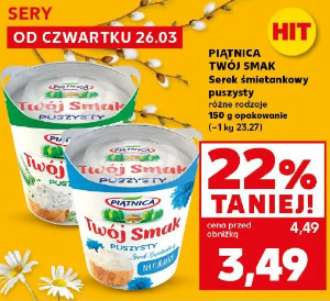 Piątnica Twój Smak Serek śmietankowy puszysty