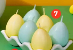 Świeca w kształcie jajka