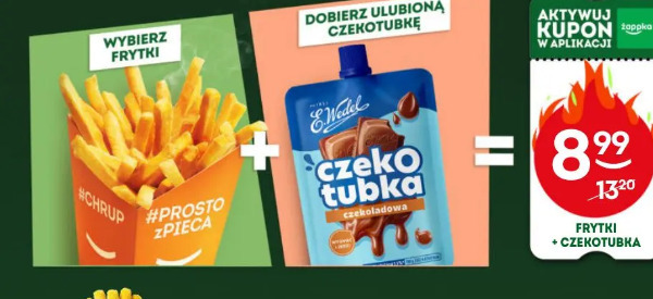 Frytki + czekotubka