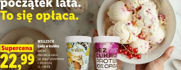 Willisch lody w kubku