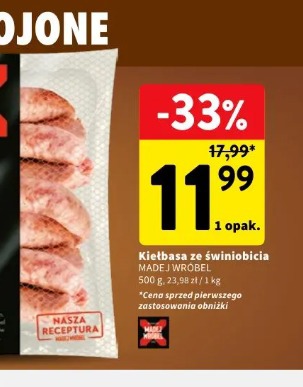 Kiełbasa ze świniobicia MADEJ WRÓBEL