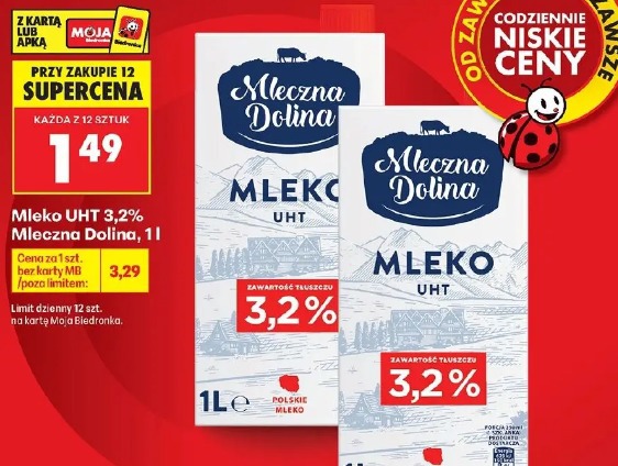 Mleko UHT 3,2% Mleczna Dolina