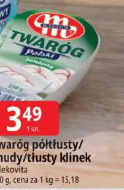 Twaróg półtłusty/chudy/tłusty klienk Mlekovita